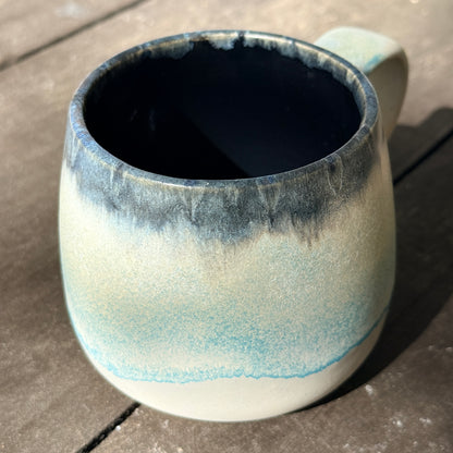 Handmade 16oz Stoneware Mug - Norse Blue