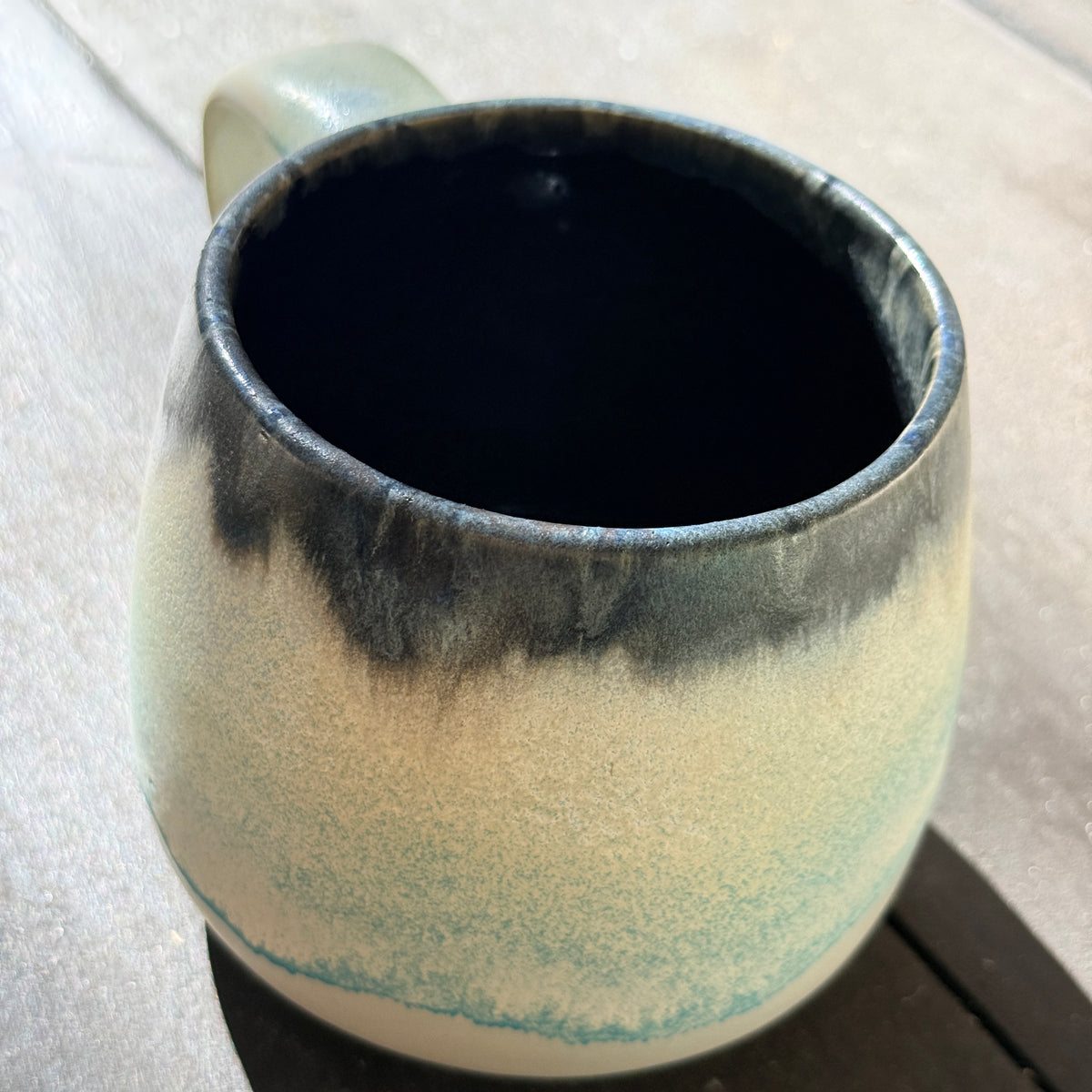 Handmade 16oz Stoneware Mug - Norse Blue