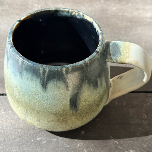 Handmade 16oz Stoneware Mug - Tropical Teal
