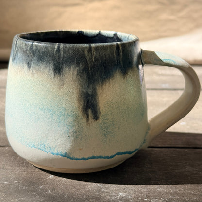 Handmade 16oz Stoneware Mug - Norse Blue