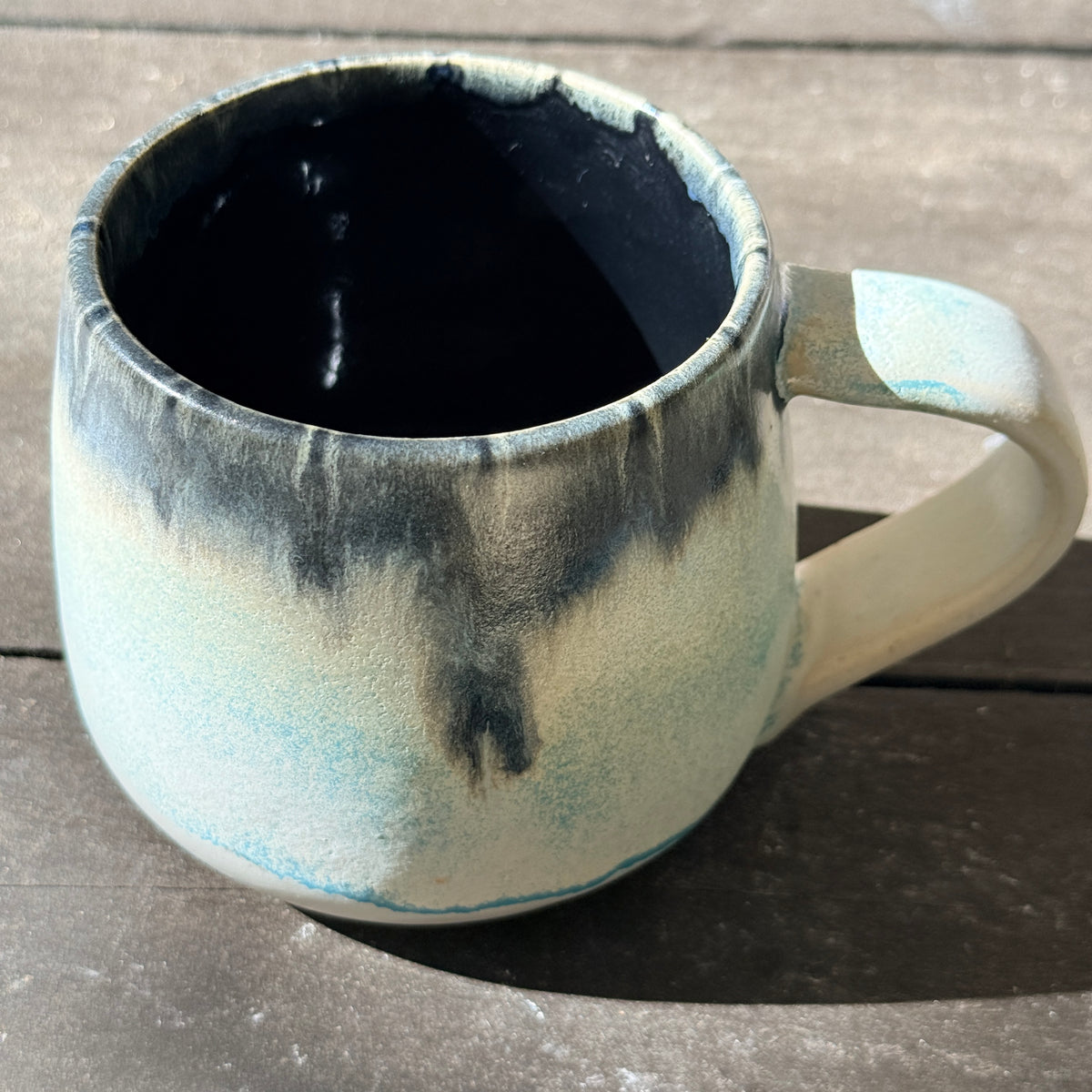 Handmade 16oz Stoneware Mug - Norse Blue