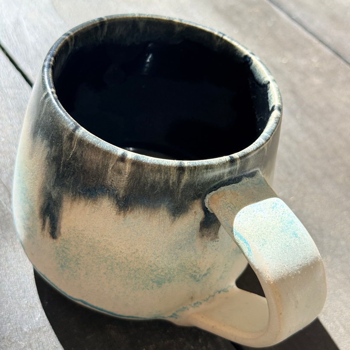 Handmade 16oz Stoneware Mug - Norse Blue