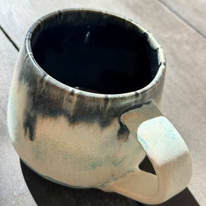 Handmade 16oz Stoneware Mug - Norse Blue
