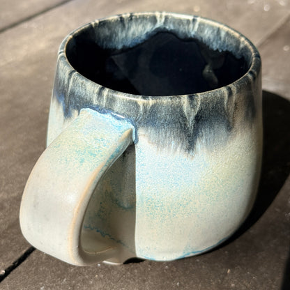 Handmade 16oz Stoneware Mug - Norse Blue