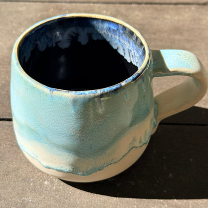 Handmade 16oz Stoneware Mug - Norse Blue