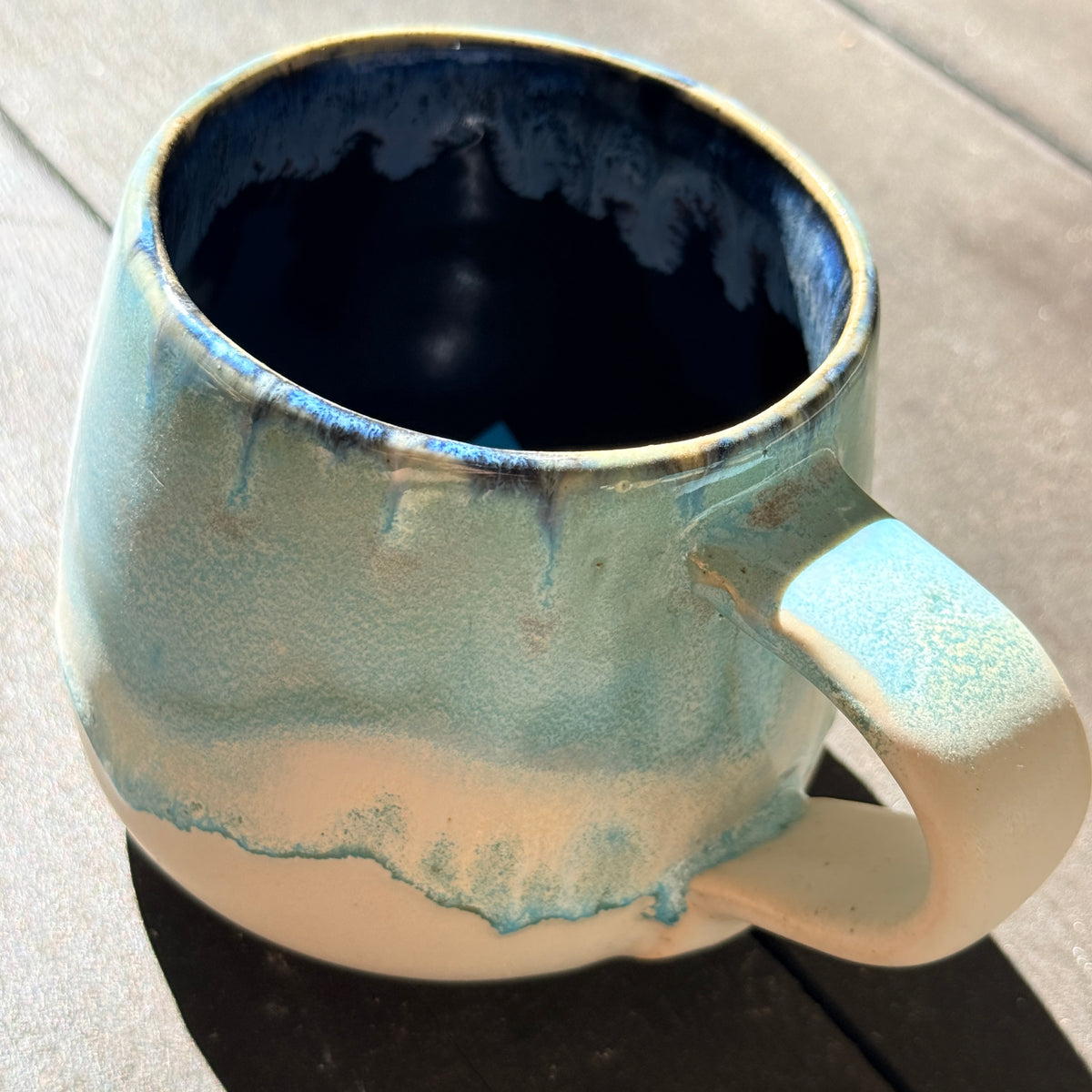 Handmade 16oz Stoneware Mug - Norse Blue