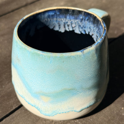 Handmade 16oz Stoneware Mug - Norse Blue