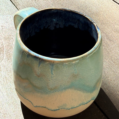 Handmade 16oz Stoneware Mug - Norse Blue
